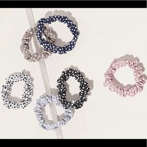 SET OF 6 Polka Dot Hair Scrunchies VSCO GIRL